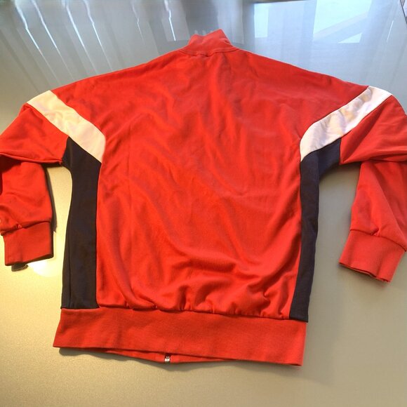 Vintage Men's Adidas Track Coach Jacket Red, White, and Black Size M Medium - Picture 3 of 5